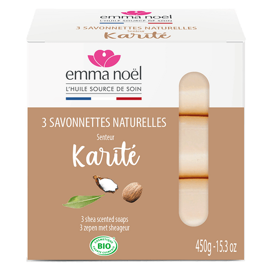 Emma Noël -- Savonnettes karité bio - 3 x 150 g