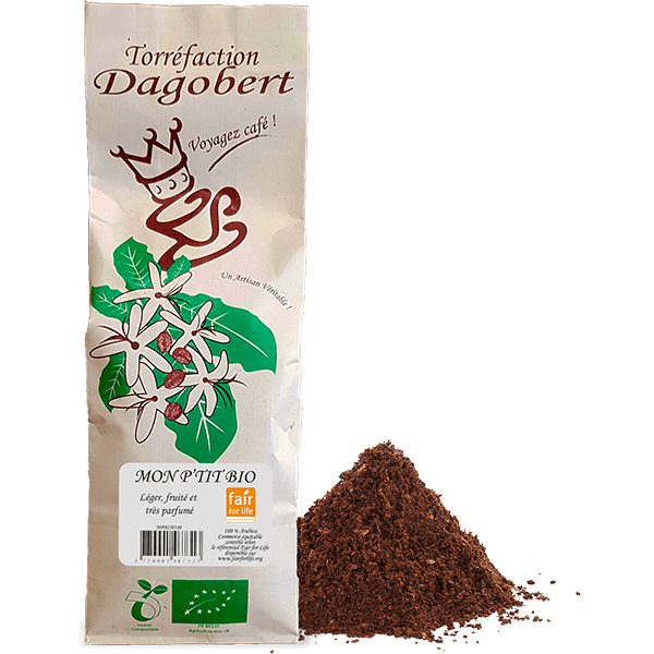 Les Cafés Dagobert -- Mon p'tit bio 100% arabica bio - moulu/filtre - 500 g